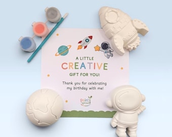 Paint Your Own Space Theme Party Bag Filler | Birthday Party Favours