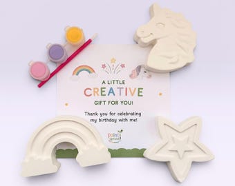 Paint Your Own Unicorn, Rainbow, Star Party Bag Filler | Birthday Party Favours