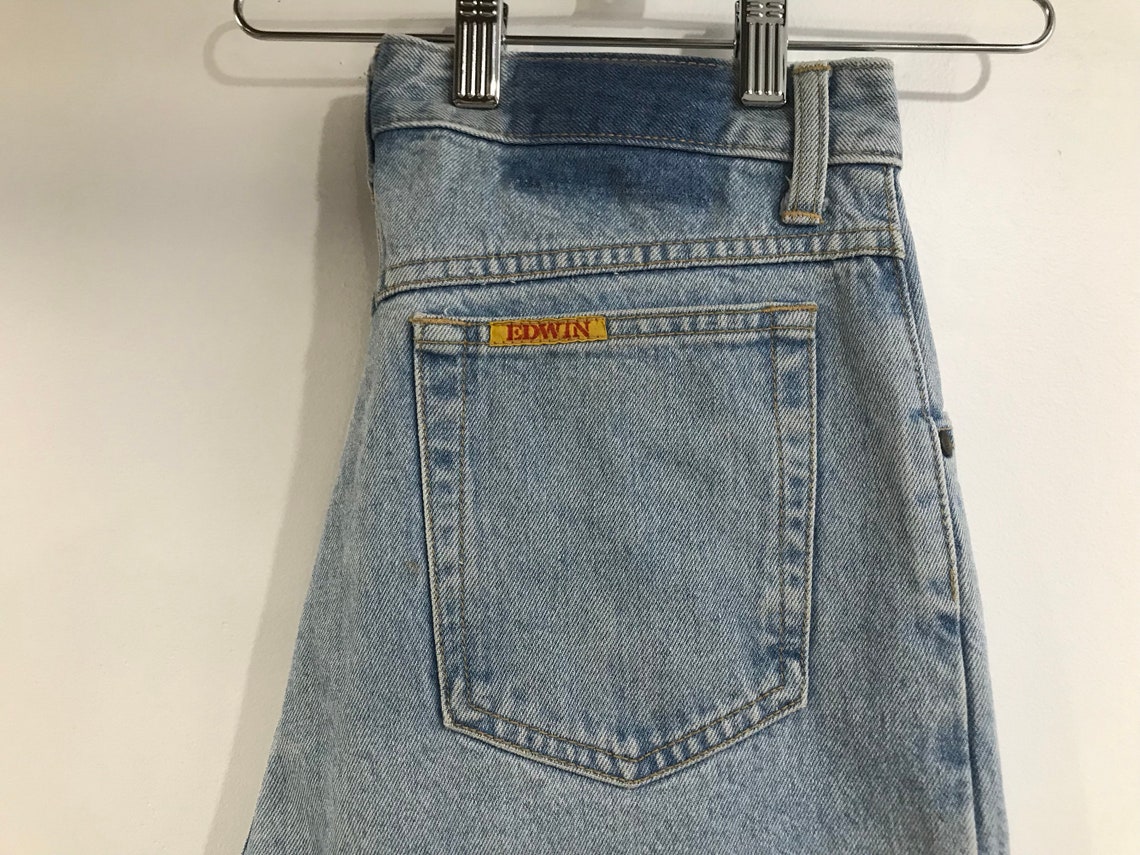 Japanese Vintage Denim Edwin 90's Light Wash Jeans | Etsy