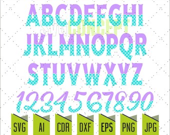 Mermaid Font Svg/Leattle Mermaid Font/Mermaid Alphabet/Mermaid Monogram Svg/Mermaid Letter/Mermaid Numbers/Svg/Cricut file/Cut File