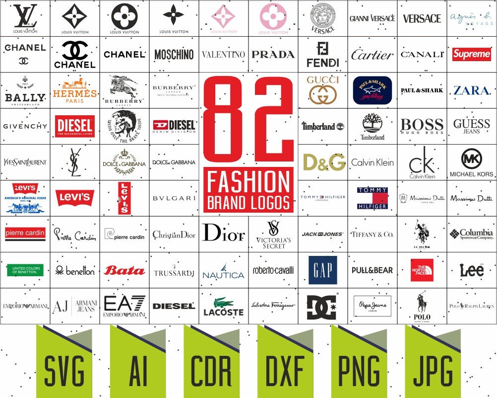 Download Fashion brand logo SVG / Famous brand svg / Fashion logos ...