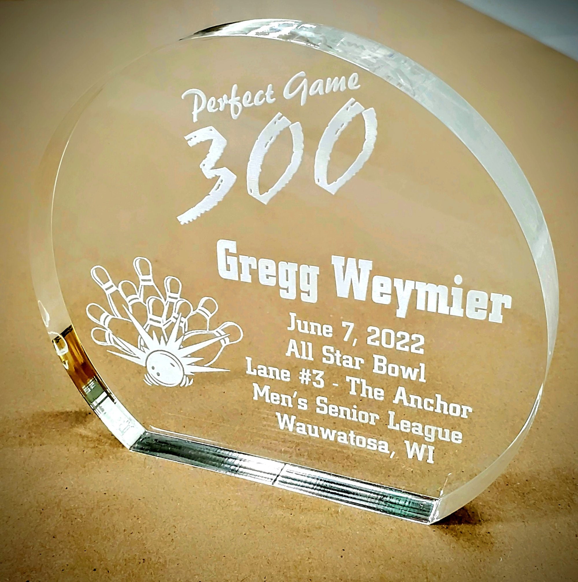 Perfect Game 300 Bowling Award Trophy Free Custom Etsy perfect-game-300-bowling-award-trophy-free-custom-etsy