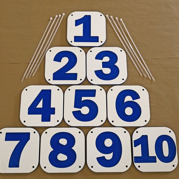 Field, Diamond & Court Number Markers, Pickleball Signs
