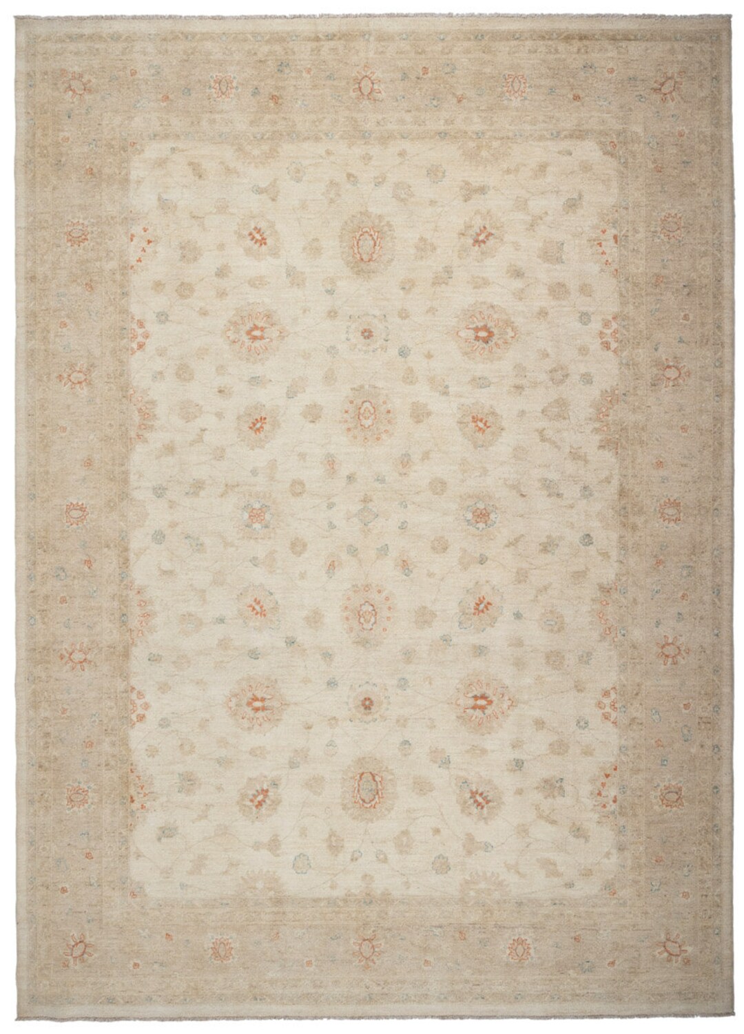 Handmade Afghan Royal Ziegler Area Rug Size: 346 X 270 Cm / 11'4 X 8'10 ...