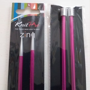 KnitPro Zing Aluminum Knitting Needles - 5.00 mm, 35cm