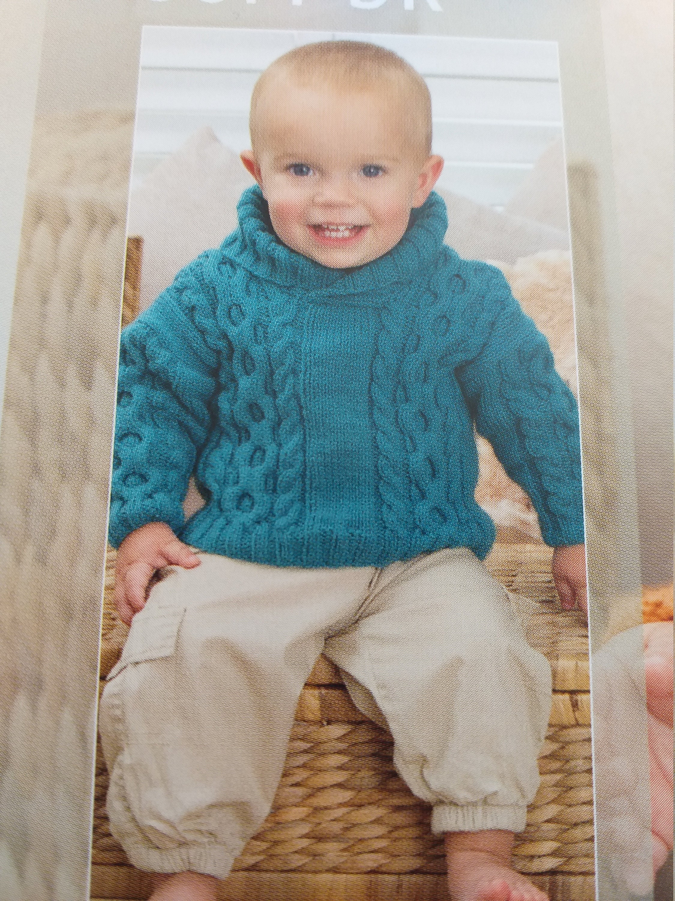 Patons baby patterns childs cardigan childs aran cardigan Etsy