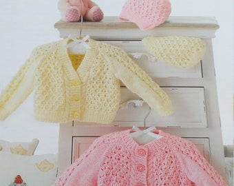 UKHKA knitting pattern , baby hat pattern ,baby cardigan knitting pattern , knitting patterns ,baby patterns , double knitting wool