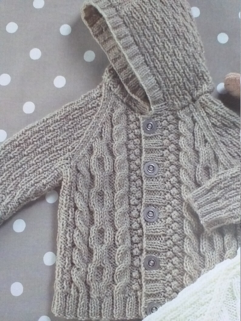 UKHKA 56 Knitting Pattern childs Cable Hoody Cable | Etsy UK