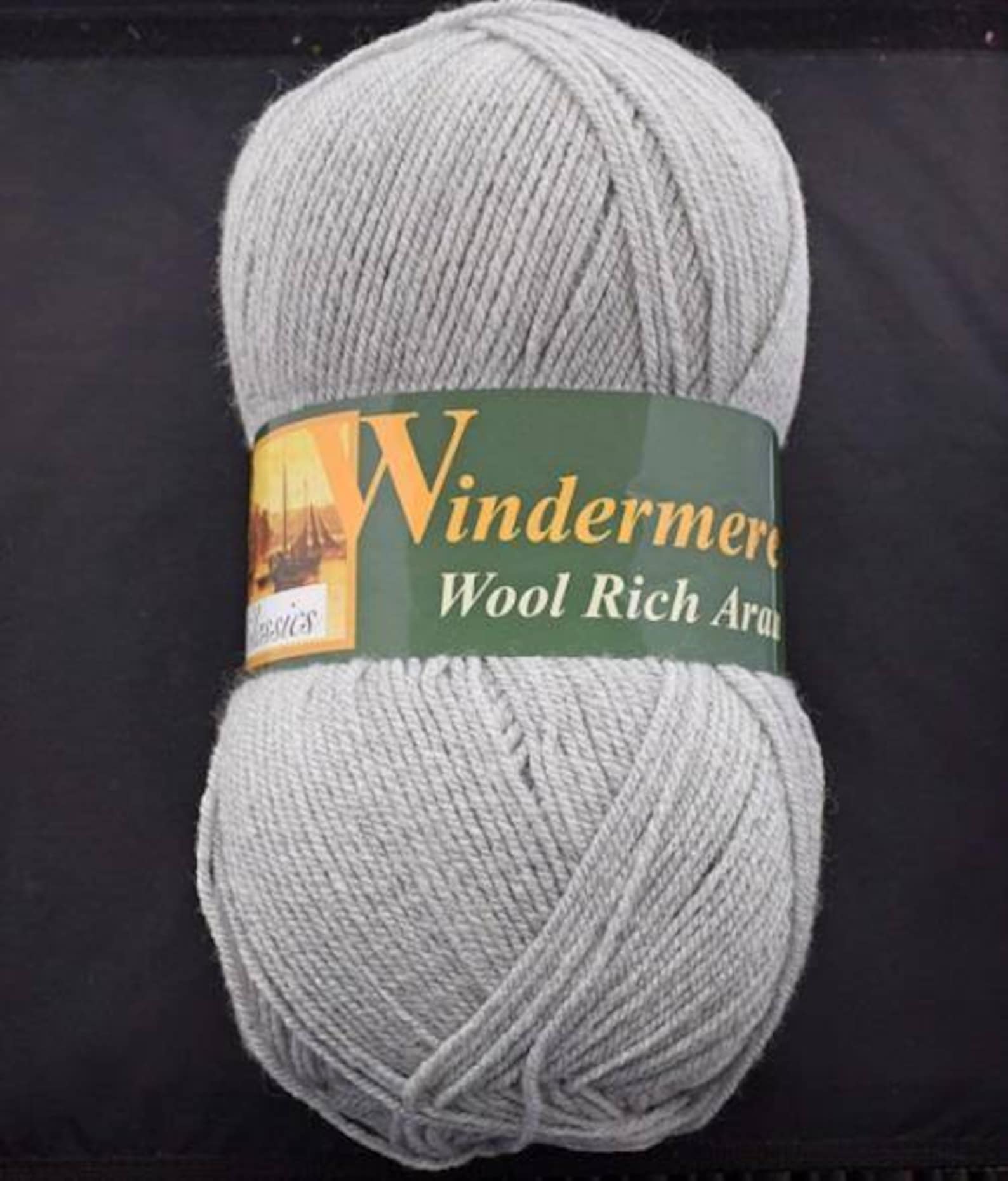 Windermere Wool Rich Aran 400g Balls Aran Grey Aran Wool Etsy UK