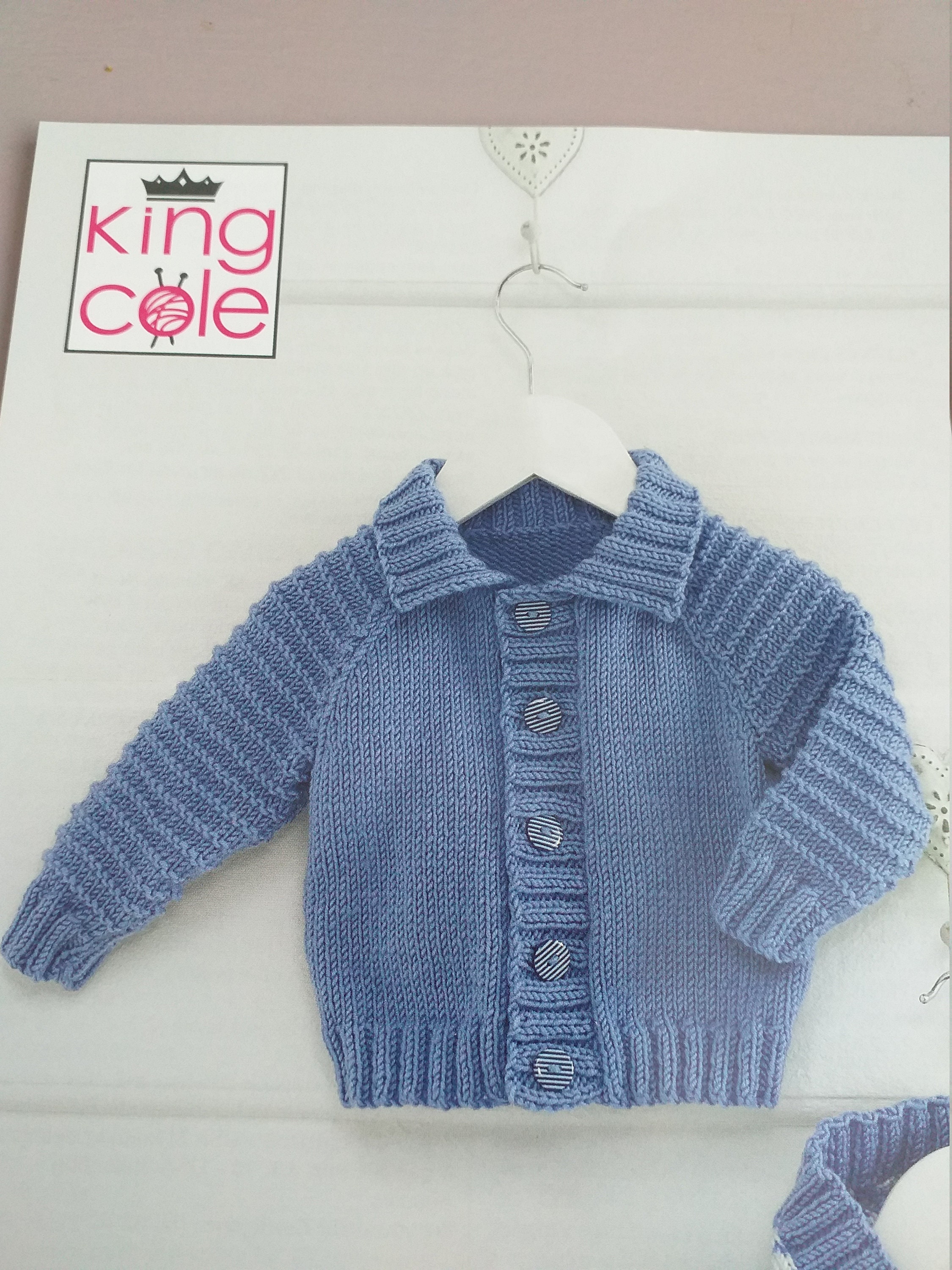 King Cole DK Pattern 4200 Baby Knitting Patterns Baby Etsy UK