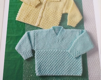 UKHKA knitting pattern , baby sweater pattern ,baby cardigan knitting pattern , knitting patterns , dk baby pattern , double knitting wool