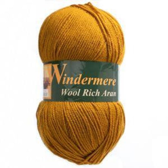 mustard aran wool