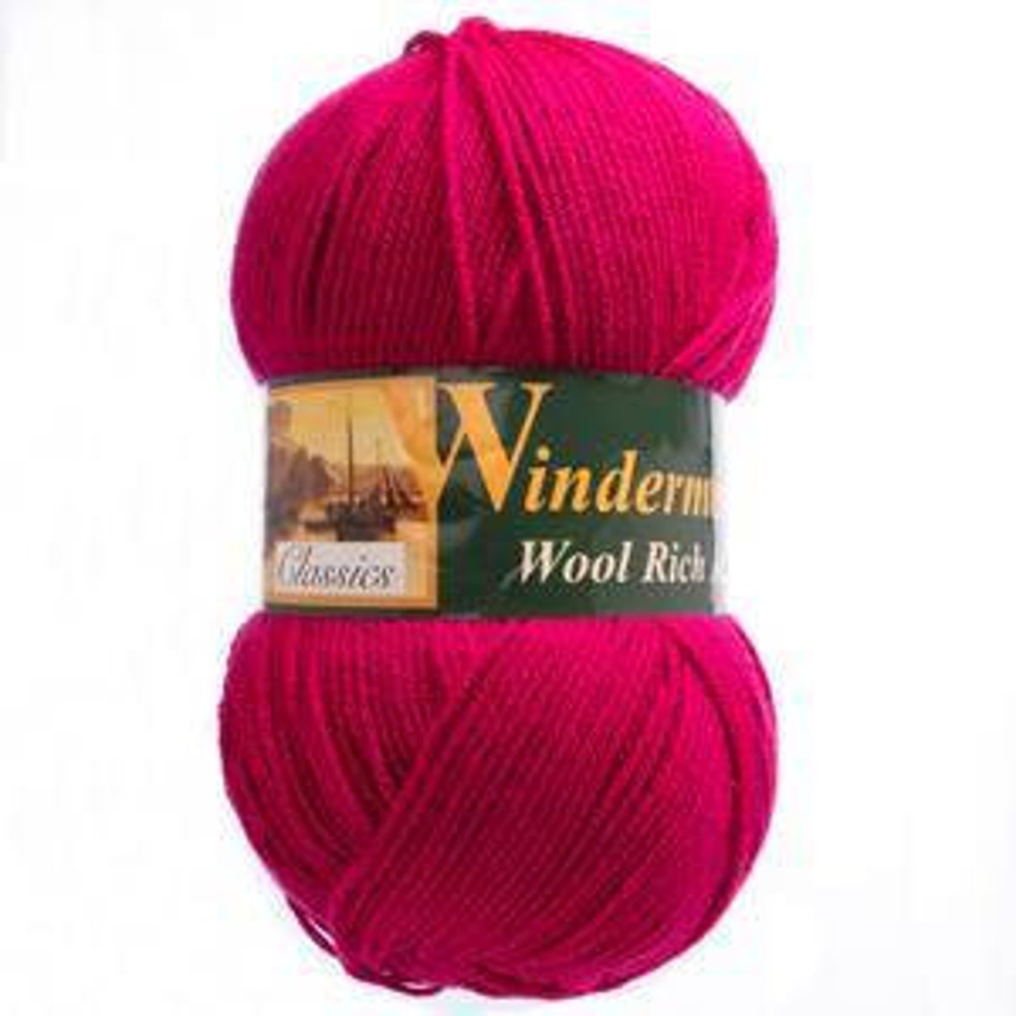 Windermere Wool Rich Aran 400g balls Aran Cerise Aran Etsy