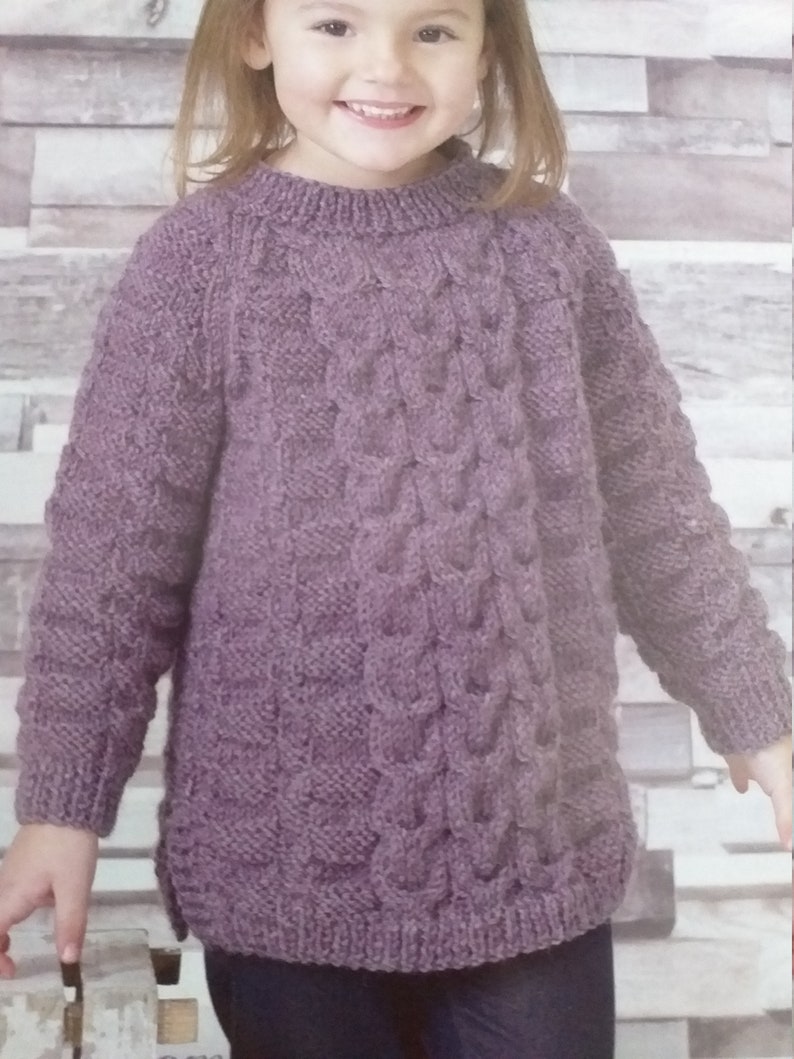 King Cole Knitting Patterns 5061 Childs Aran Knitting Etsy UK