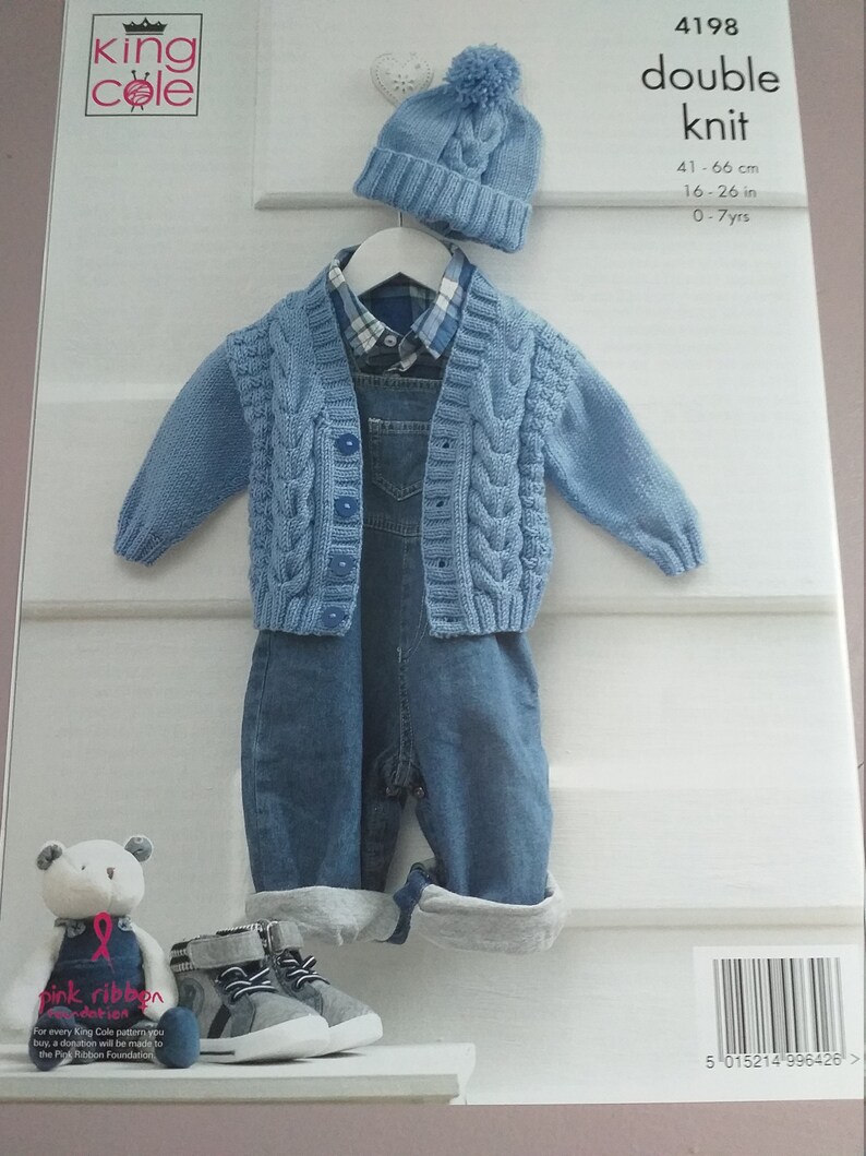 King Cole knitting pattern 4198 baby patterns baby Etsy