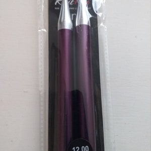 KnitPro Zing Aluminum Knitting Needles: 12.00mm, 30cm