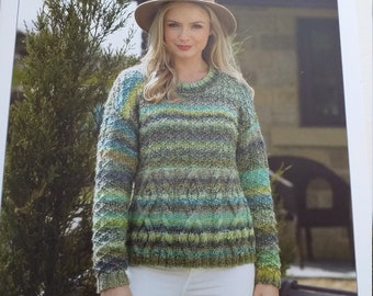 James brett knitting pattern , sweater pattern , adult knitting pattern , knitting patterns , chunky yarn , chunky knit pattern -