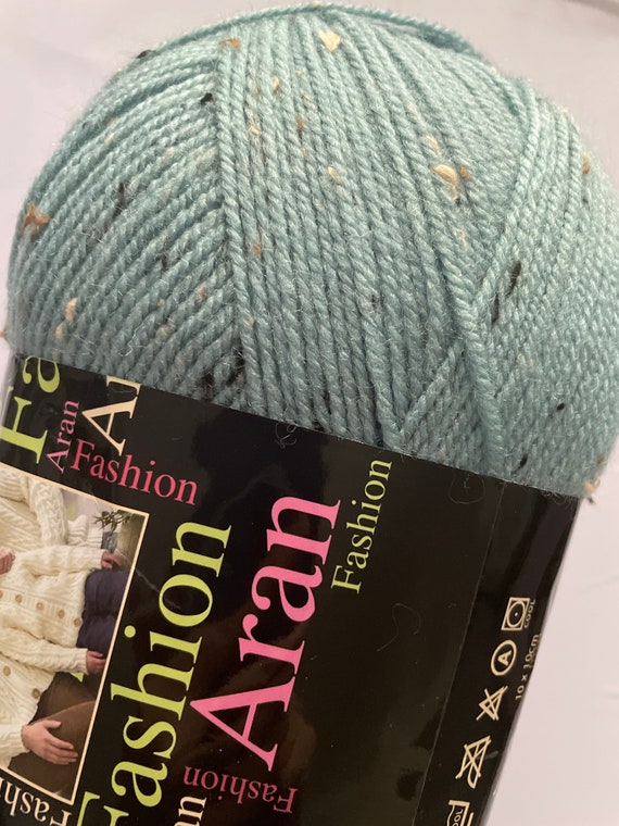 Blue aran wool hot sale