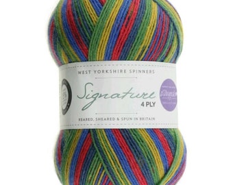 WYS Signature wool ,  4 ply sock wool , 75%  wool - sock wool ,  Brightside , sock knitting wool - sock yarn  - winwick mum sock wool