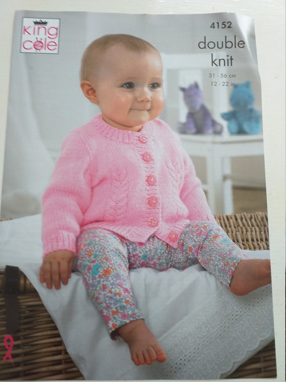 Ukhka82   baby   dk  knitting pattern  cardigan hat set 