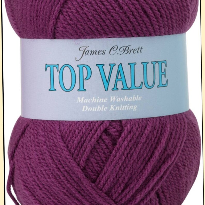 purple double knitting wool