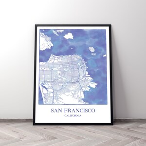 San Francisco print wall art download Valentine&#39;s gift