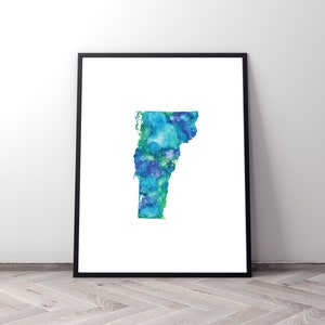 Vermont art, boho wall decor, digital print, couples gift