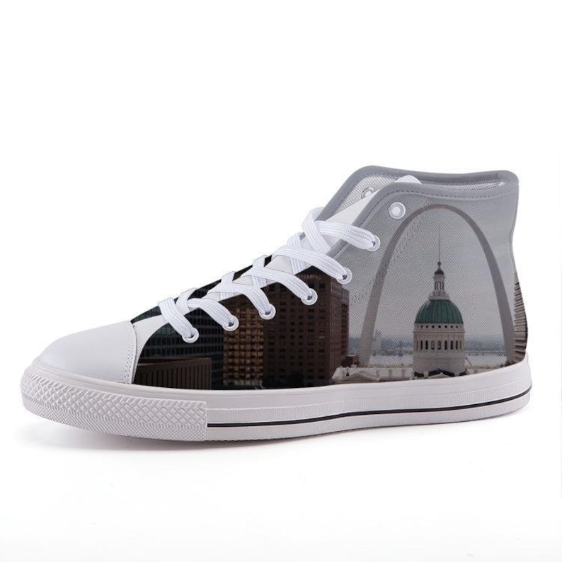 Saint Louis Custom Printed High-Top Sneakers