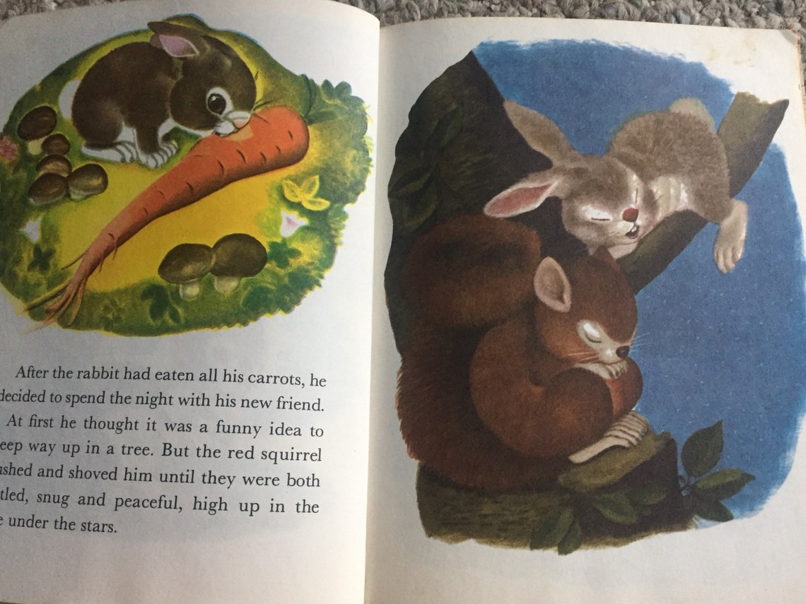 Lively Little Rabbit Little Golden Book Vintage Golden Book - Etsy