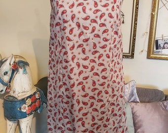 Sweet Vintage Retro Handmade Paisley Preppy Dress Size 10 Indie Boho Grunge Hippie Mod New Wave
