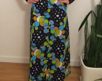 Unique Vintage 70s Maxi Skirt Size 8 Indie Boho Hippie Festival Summer