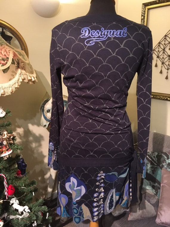 Cool Abstract Floral Scale Patterned Desigual Min… - image 7