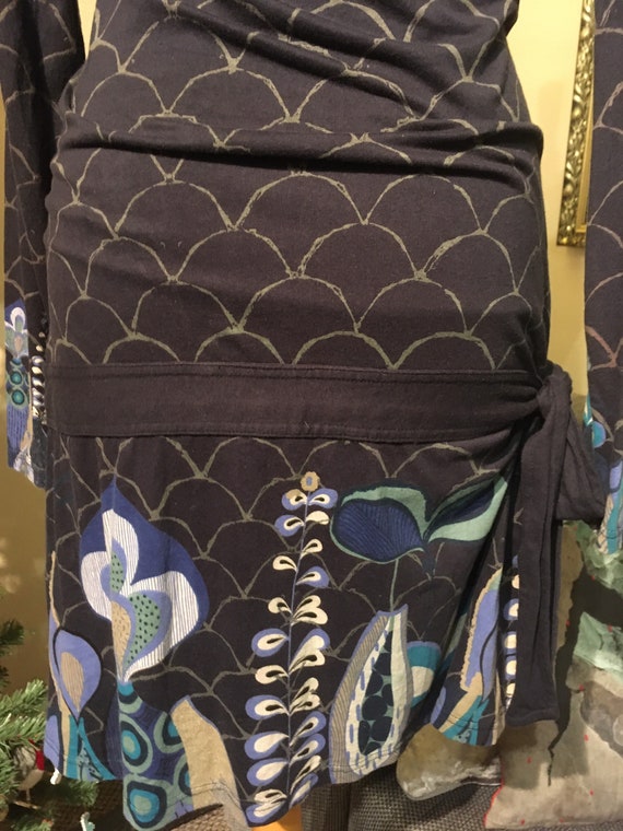 Cool Abstract Floral Scale Patterned Desigual Min… - image 2