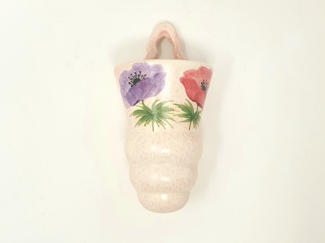 Art Deco Radford Wall Pocket 1930s Floral Pottery Vintage Etsy