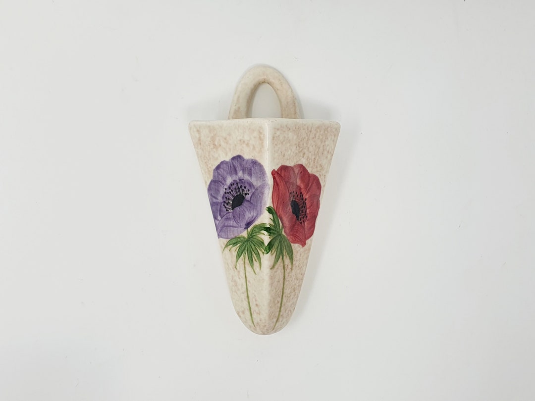 Art Deco Radford Wall Pocket 1930s Floral Pottery Vintage Etsy