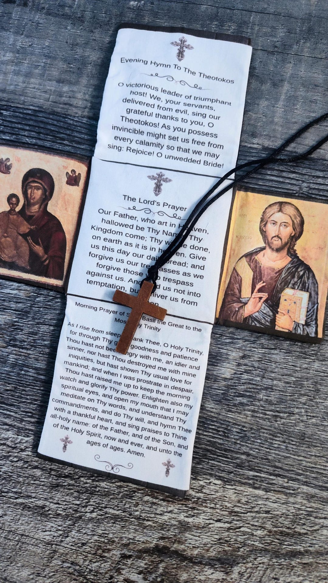 Orthodox Christian Pocket Travel Prayer Corner Altar Etsy