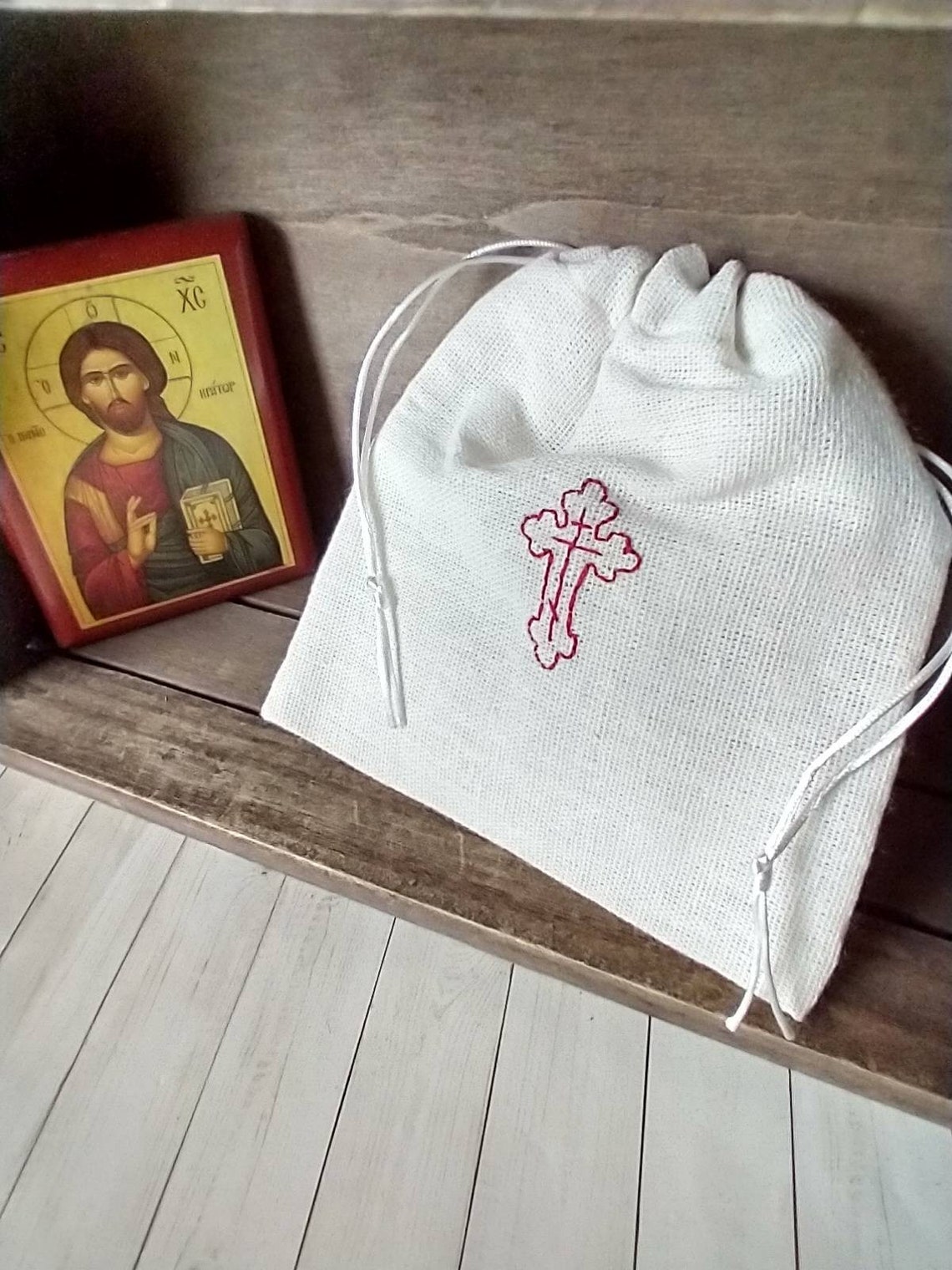 Linen Reusable Antidoron Bread Bag Orthodox Prosphora Bag Holy Etsy