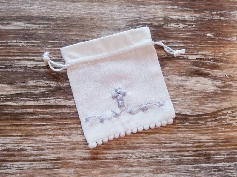 Orthodox Antidoron Prosphora Drawstring Pouch Reusable Cotton Church Bag Pouch