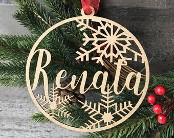 50% OFF- Christmas Ornament 5", Custom Christmas Tree Decoration, Housewarming gift - Personalized Christmas Ornament - Ships From USA