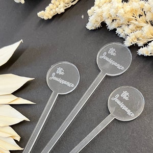 Custom Wedding Stirrers, Personalized Drink Stirrer for Wedding and Event, Wedding table Decor, Wedding Drink Names, Birthday Party Stirrers