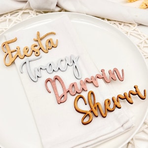 Thanksgiving Table Decoration, Personalized Name Tags, Holiday Table Setting Place Cards, Wedding & Birthday decor