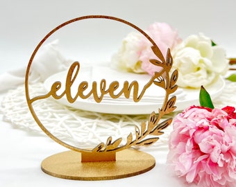 Wedding Numbers, Circle Table Numbers, Circle Table Numbers, Gold, Silver, Rose, Gold Table Numbers, Wood, Acrylic Table Setting