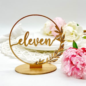 Wedding Numbers, Circle Table Numbers, Circle Table Numbers, Gold, Silver, Rose, Gold Table Numbers, Wood, Acrylic Table Setting