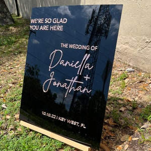 Wedding Welcome Sign, Welcome to our Wedding, Wedding Sign, Acrylic Welcome Wedding Sign,Hanging Welcome Sign,Wedding Decor, 3D Sign Acrylic