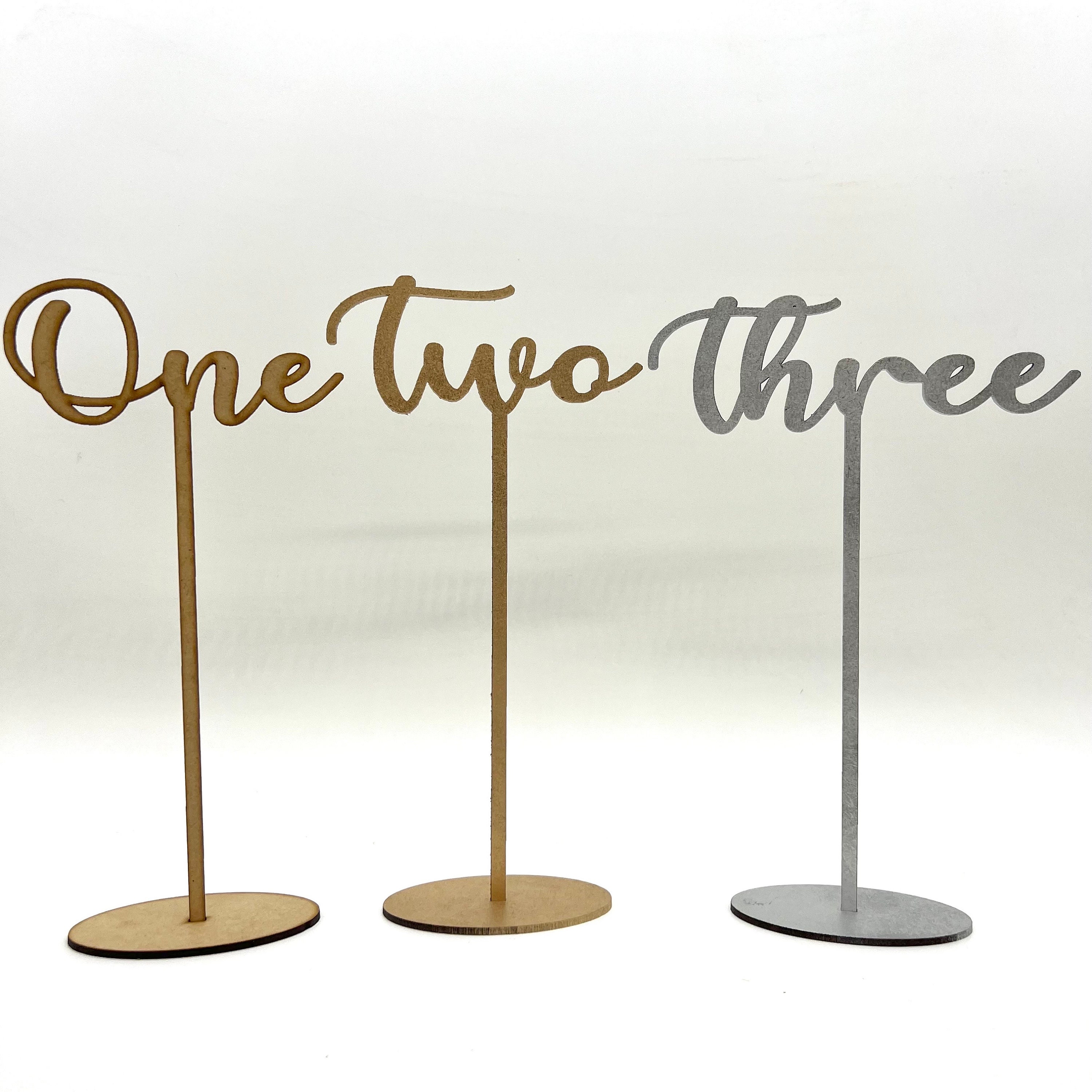 Numbers For Table Setting Table Numbers, Wedding Table Numbers, Rustic Wedding Decoration, Gold ...