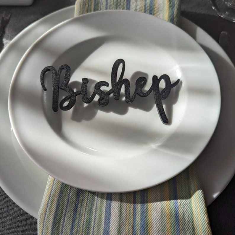 Birthday Place Card Names Wedding Name Tag Table Setting Etsy