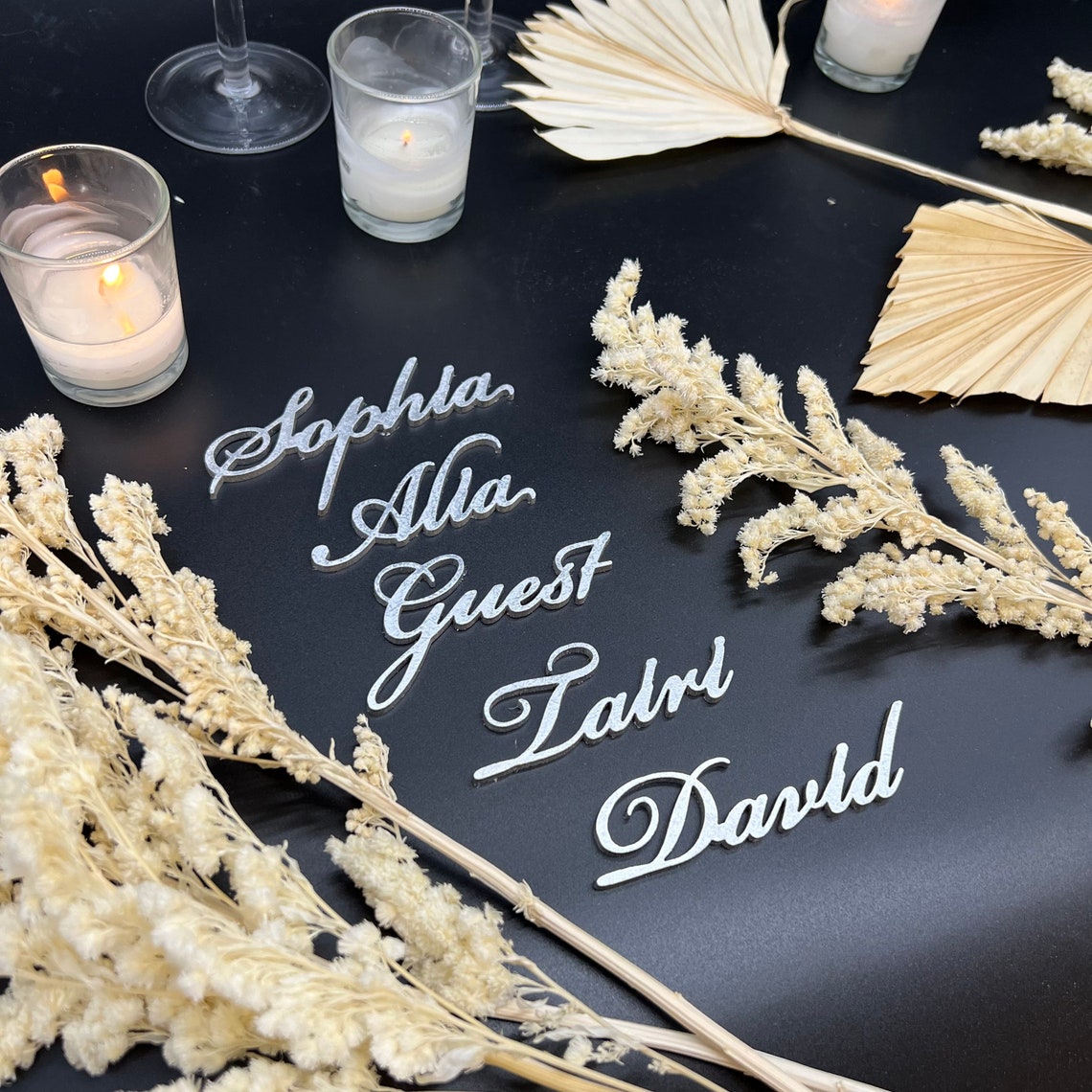 Personalized Birthday Name Tags, Custom Wood Names,custom Acrylic Names ...