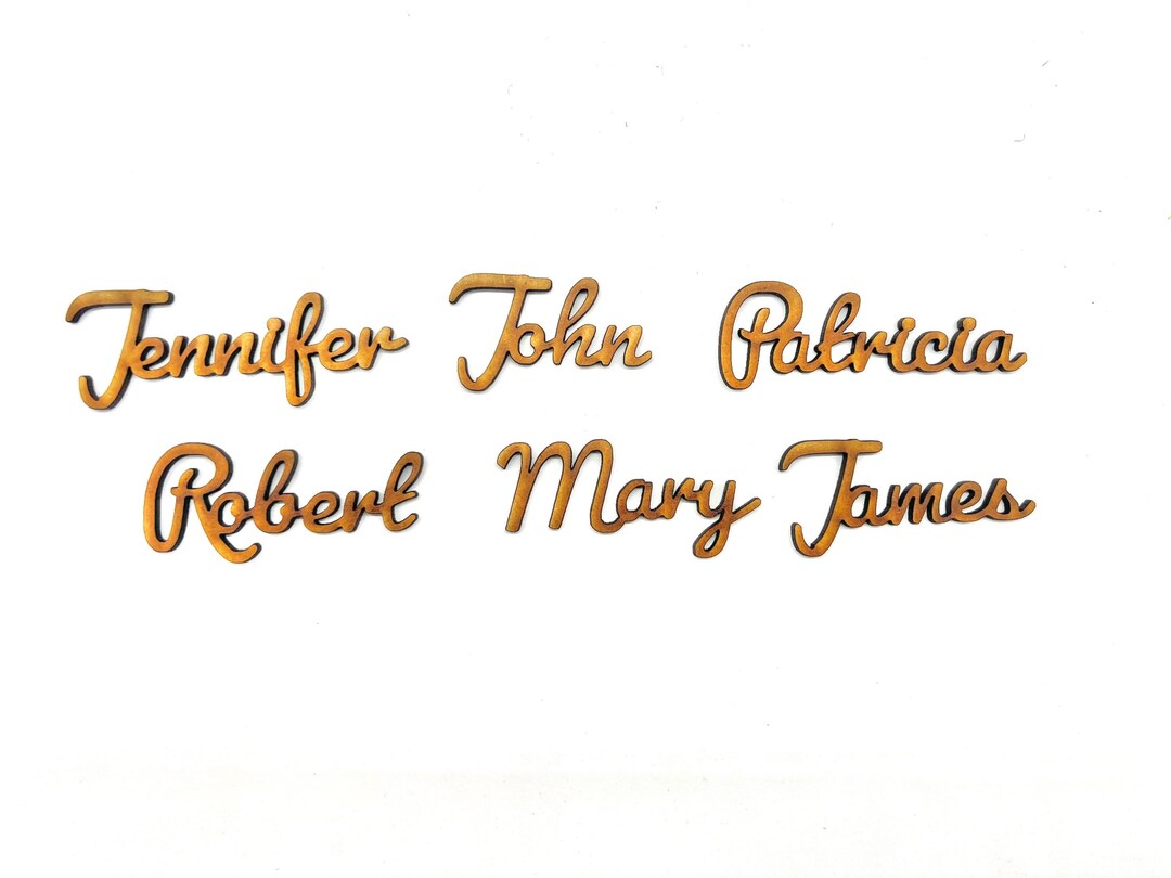 Wedding Name Tags Wedding Table Decor Wedding Place Names Etsy