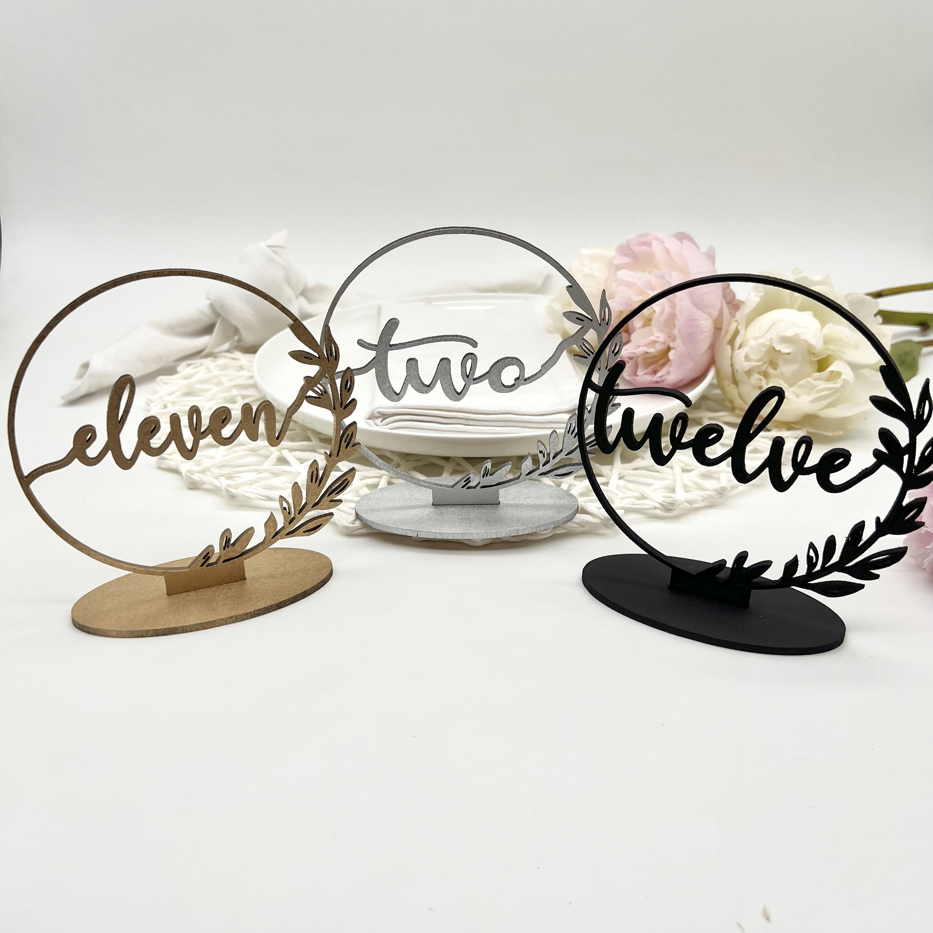 Numbers For Table Setting Table Numbers, Wedding Table Numbers, Event Wood Table Numbers, Table ...