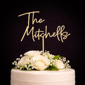 Personalized Cake Topper - Weddings, Showers, Parties and More! Endless Customization: Initials, Name, Mr and Mrs, Quotes or Messages